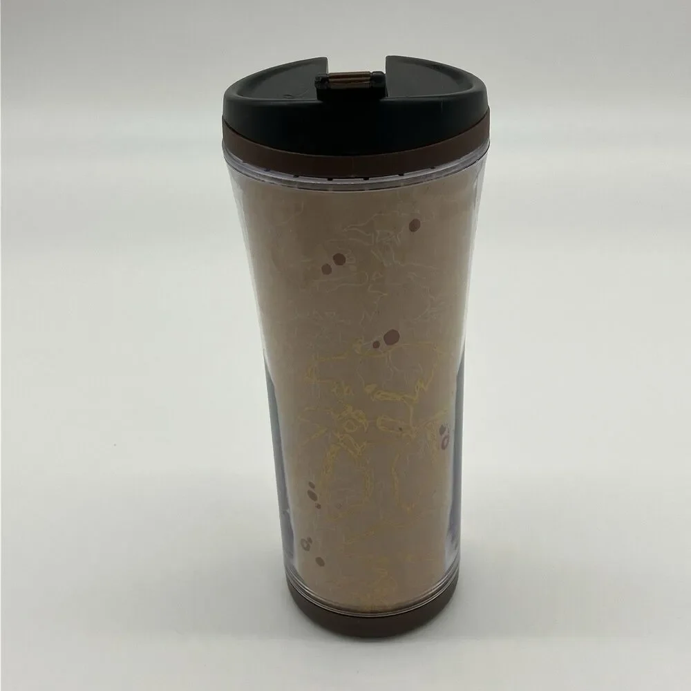 Starbucks Travel Tumbler 12oz 2008 Multicolor Abstract Art Coffee‎ Mug Cup